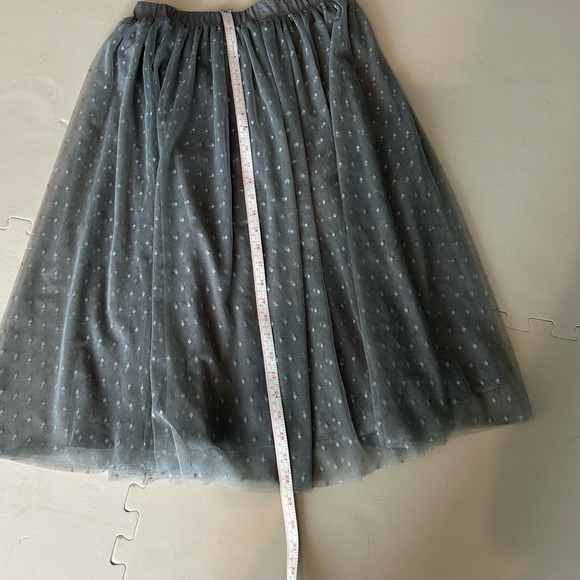 Garnet Hill Prima Tulle Skirt in gray size XS - Picture 6 of 12